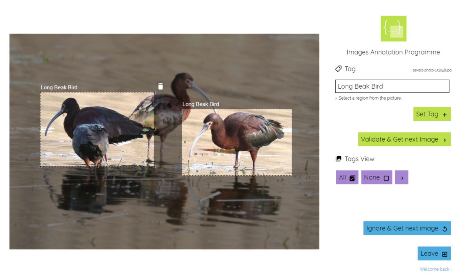 Image Annotation Programme