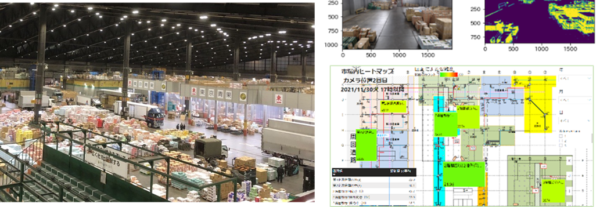 場内流通のAI動態分析による物流改善施策検討・検証」