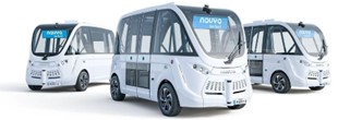 マクニカ、佐賀県初の自動運転車両の公道走行実験に自動運転EVバス「NAVYA ARMA」提供
