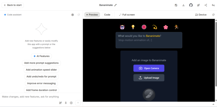 アニメーション作成アプリBananimate