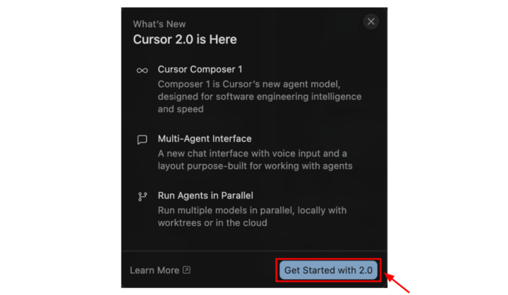 Cursor 2.0のインストール